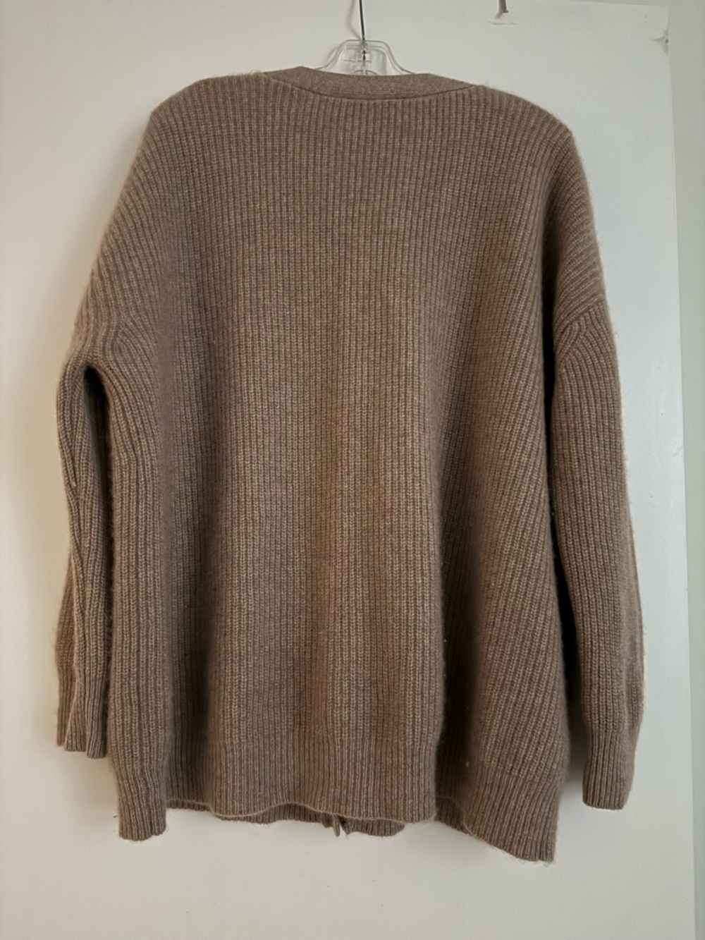 Jenni Kayne Cocoon Cashmere Cardigan M Taupe Color - Picture 5 of 11